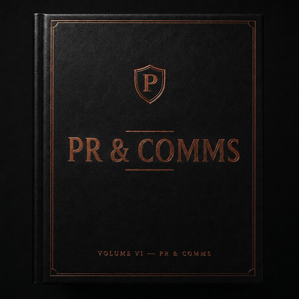 PR & Comms professional playbook cover